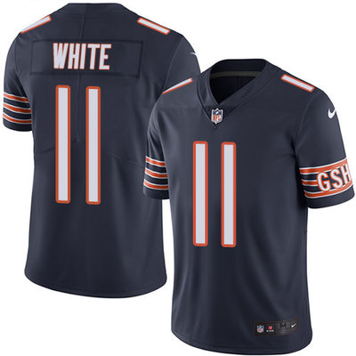 Nike Bears #11 Kevin White Navy Blue Youth Stitched NFL Limited Rush Jersey