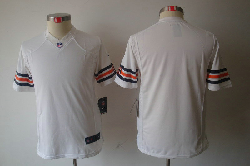 Youth NEW NFL Chicago Bears Blank White Jerseys