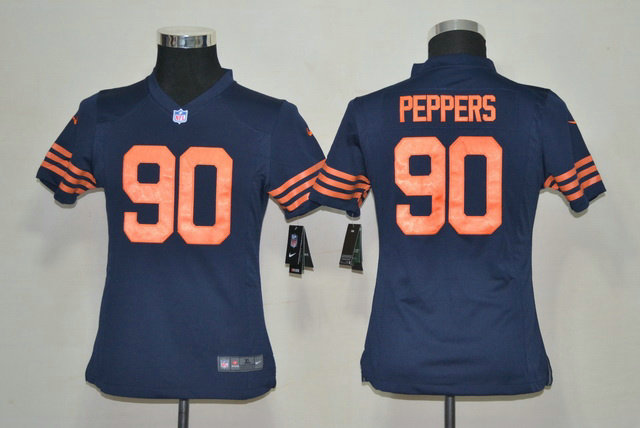 Youth Nike NFL Chicago Bears 90 Julius Peppers blue throwback Jerseys