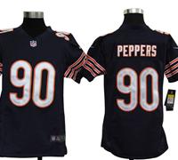 Youth Nike NFL Chicago Bears 90 Julius Peppers D.Blue Jerseys
