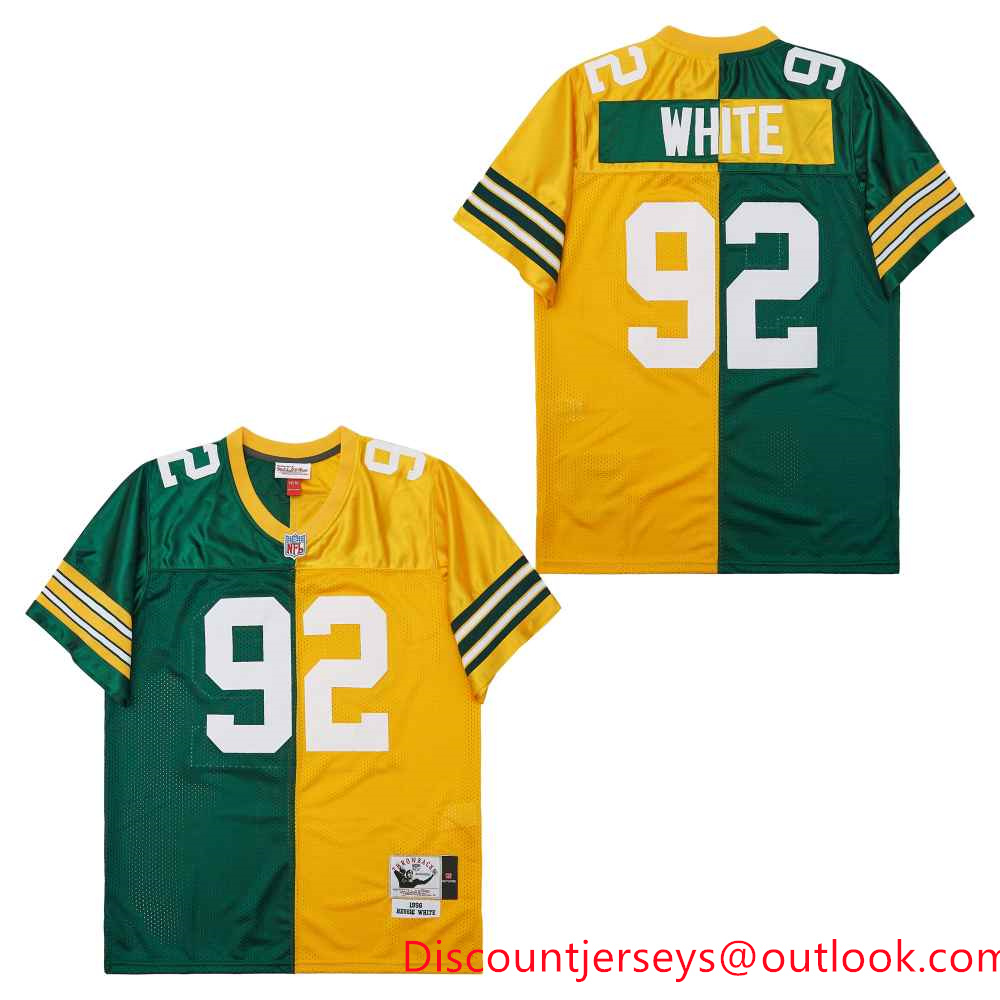 Mitchell And Ness Packers #92 Throwback Stitched NFL Jersey 6