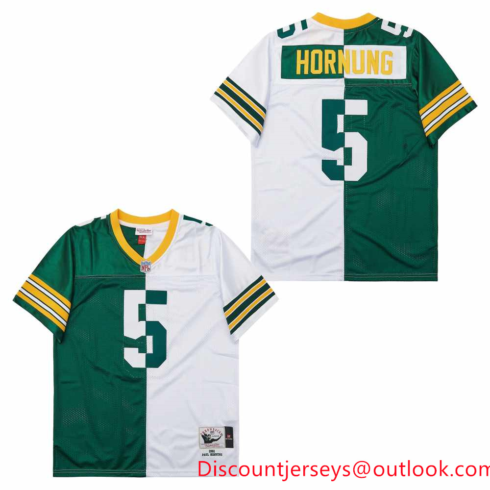 Mitchell And Ness Packers #5 Throwback Stitched NFL Jersey
