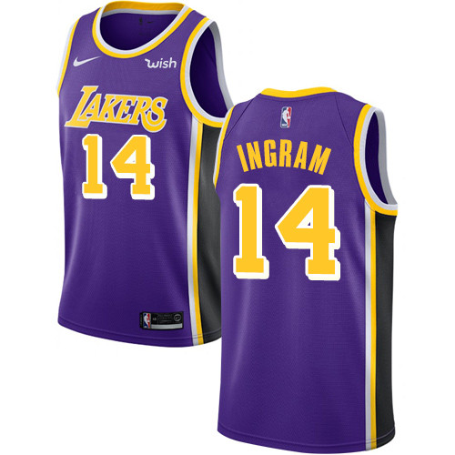 Lakers #14 Brandon Ingram Purple Youth Basketball Swingman Statement Edition Jersey