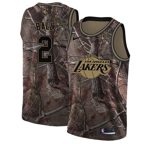 Nike Lakers #2 Lonzo Ball Camo Youth NBA Swingman Realtree Collection Jersey Nike Lakers #2 Lonzo Ball Camo Youth NBA Swingman Realtree Collection Jersey