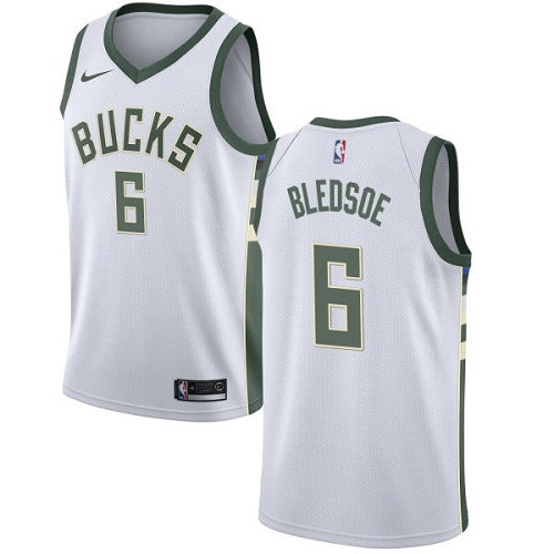 Bucks #6 Eric Bledsoe White Youth Basketball Swingman Association Edition Jersey Bucks #6 Eric Bledsoe White Youth Basketball Swingman Association Edition Jersey