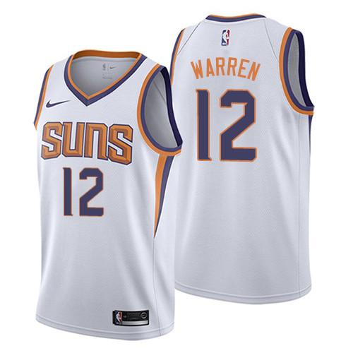 Suns #12 T.J. Warren White Youth Basketball Swingman Association Edition Jersey