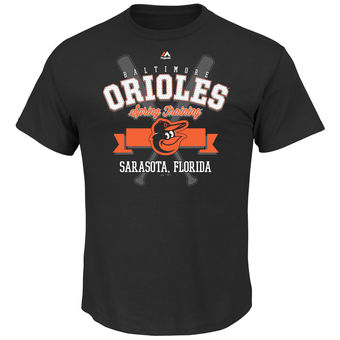 Men's Baltimore Orioles Majestic Black The Heart and Soul II Spring Training T-Shirt