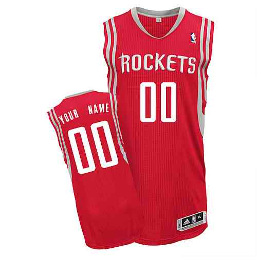 Houston Rockets Custom Red Road Jersey