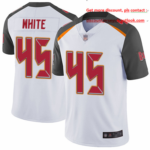 Buccaneers #45 Devin White White Youth Stitched Football Vapor Untouchable Limited Jersey