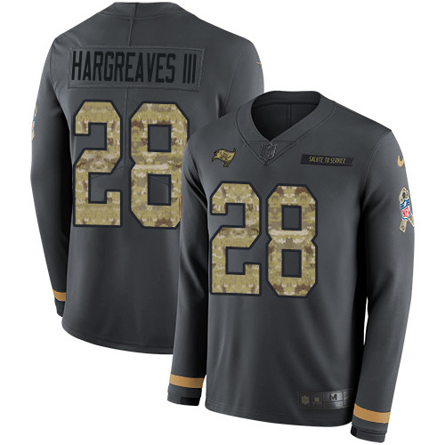 Nike Buccaneers #28 Vernon Hargreaves III Anthracite Salute to Service Youth