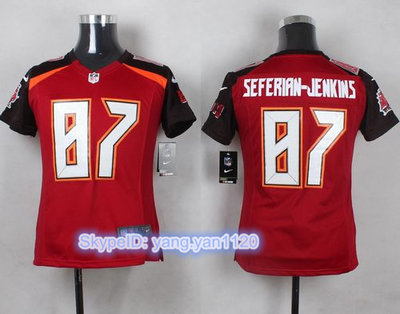 Nike Buccaneers #87 Austin Seferian-Jenkins Red Team Color Youth Stitched NFL New Elite Jersey