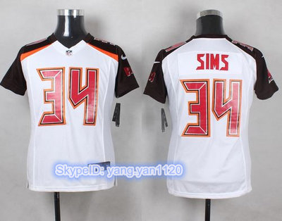 Nike Buccaneers #34 Charles Sims White Youth Stitched NFL New Elite Jersey