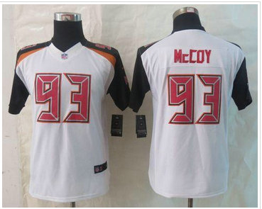 Youth NFL Tampa Bay Buccaneers #93 Gerald McCoy White NFL New Jersey