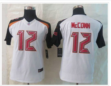 Youth NFL Tampa Bay Buccaneers #12 Josh McCown White NFL New Jersey