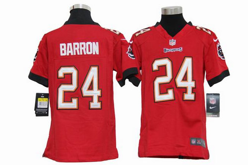 Youth Nike NFL Tampa Bay Buccanee 24 Mark Barron red Jerseys