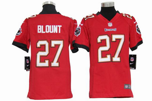 Youth Nike NFL Tampa Bay Buccanee 27 LeGarrette Blount red Jerseys