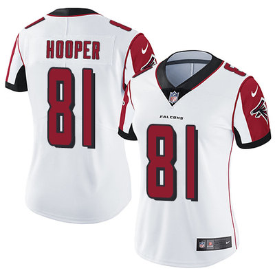 Nike Falcons #81 Austin Hooper White Women's Stitched NFL Vapor Untouchable Limited Jersey Nike Falcons #81 Austin Hooper White Women's Stitched NFL Vapor Untouchable Limited Jersey