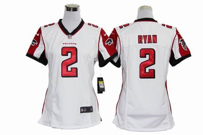 Women Nike NFL Atlanta Falcons 2 Matt Ryan White jerseys