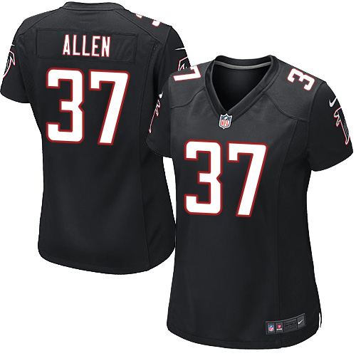 Nike Falcons #37 Ricardo Allen Black Alternate Women's Stitched NFL Elite Jersey Nike Falcons #37 Ricardo Allen Black Alternate Women's Stitched NFL Elite Jersey