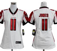 Women Nike NFL Atlanta Falcons 11 Julio Jones White jerseys