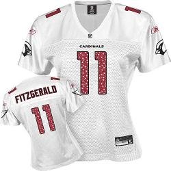 Atlanta Falcons #11 Fitzgerald All White Women Jerseys