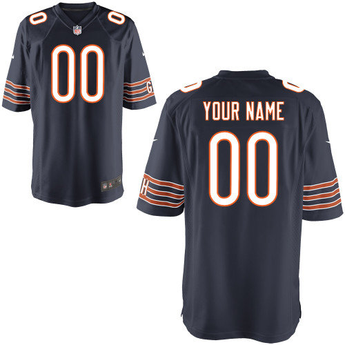 Men's Nike Chicago Bears Customized Game Team Color Jerseys (S-4XL)