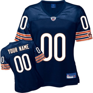Chicago Bears Women Customized Blue Jersey Chicago Bears Women Customized Blue Jersey