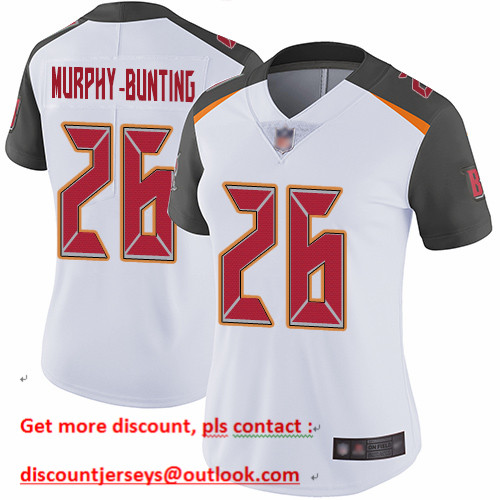 Buccaneers #26 Sean Murphy-Bunting White Women's Stitched Football Vapor Untouchable Limited Jersey
