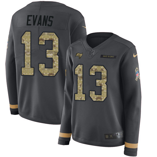 Nike Buccaneers #13 Mike Evans Anthracite Salute to Service