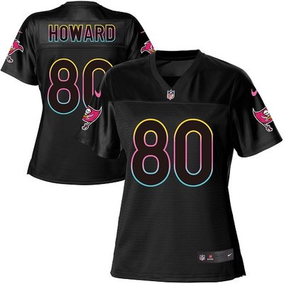 Nike Buccaneers #80 O. J. Howard Black Women's NFL Fashion Game Jersey