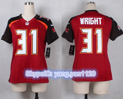 Nike Buccaneers #31 Major Wright Red Team Color Women's Stitched NFL New Elite Jersey Nike Buccaneers #31 Major Wright Red Team Color Women's Stitched NFL New Elite Jersey