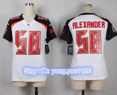 Nike Buccaneers #58 Kwon Alexander White Women's Stitched NFL New Elite Jersey