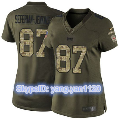 Nike Buccaneers #87 Austin Seferian-Jenkins Green Women's Stitched NFL Limited Salute to Service Jersey
