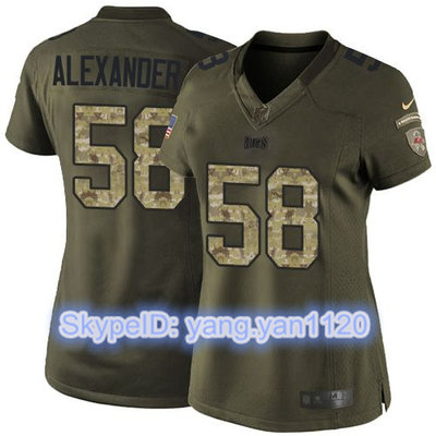 Nike Buccaneers #58 Kwon Alexander Green Women's Stitched NFL Limited Salute to Service Jersey