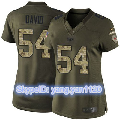 Nike Buccaneers #54 Lavonte David Green Women's Stitched NFL Limited Salute to Service Jersey Nike Buccaneers #54 Lavonte David Green Women's Stitched NFL Limited Salute to Service Jersey