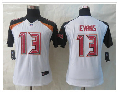 Women NFL Tampa Bay Buccaneers #13 Mike Evans White NFL New Jersey Women NFL Tampa Bay Buccaneers #13 Mike Evans White NFL New Jersey
