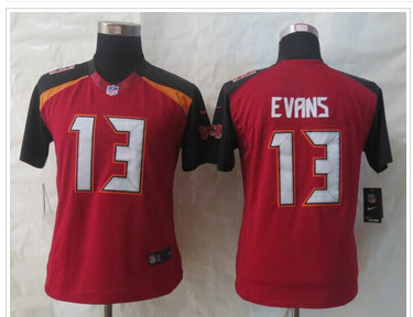 Women NFL Tampa Bay Buccaneers #13 Mike Evans Red NFL New Jersey
