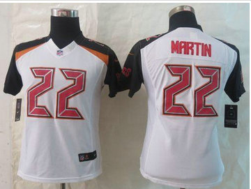 Women NFL Tampa Bay Buccaneers #22 Doug Martin White NFL New Jersey