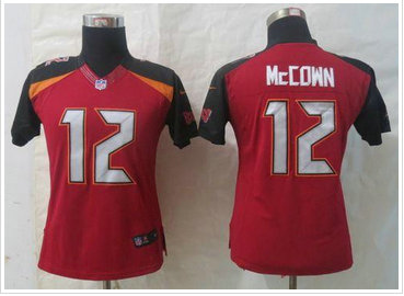 Women NEW Tampa Bay Buccaneers #12 Josh McCown Red Team Color NFL New Jersey