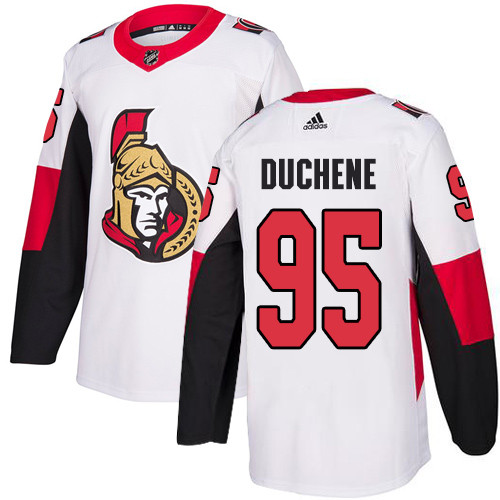 Adidas Senators #95 Matt Duchene White Road Authentic Stitched NHL Jersey