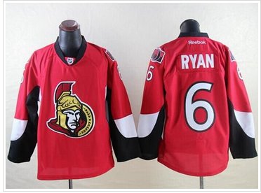 Ottawa Senators #6 Bobby Ryan Red Stitched NHL Jersey