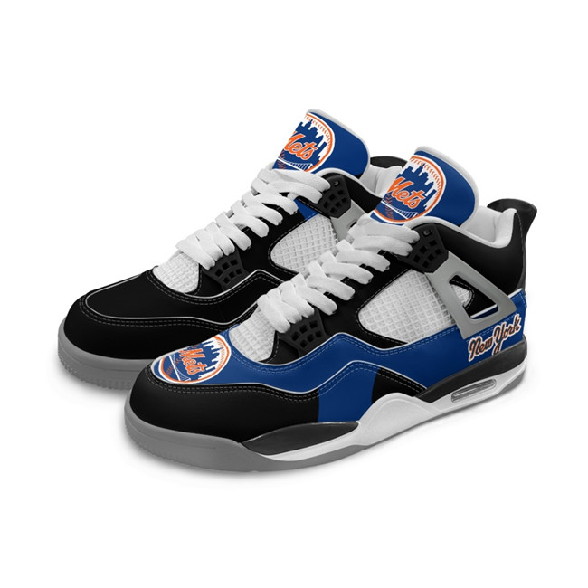 Men's New York Mets Running Weapon Air Jordan 4 Shoes 001