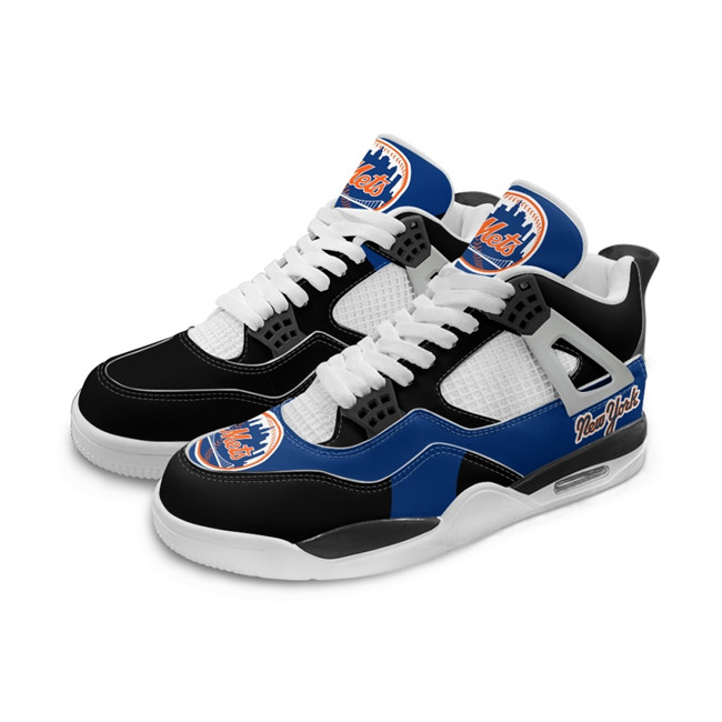 Women's New York Mets Running Weapon Air Jordan 4 Shoes 002