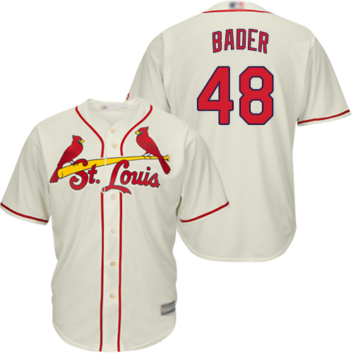 Cardinals #48 Harrison Bader Cream Cool Base Stitched Youth Baseball Jersey Cardinals #48 Harrison Bader Cream Cool Base Stitched Youth Baseball Jersey
