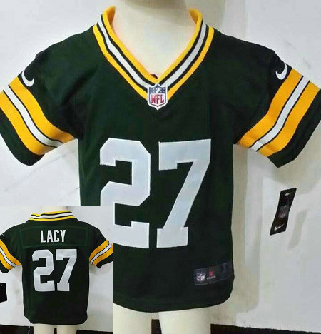 Kids Eddie Lacy Green Bay Packers #27 Green Nike Jersey