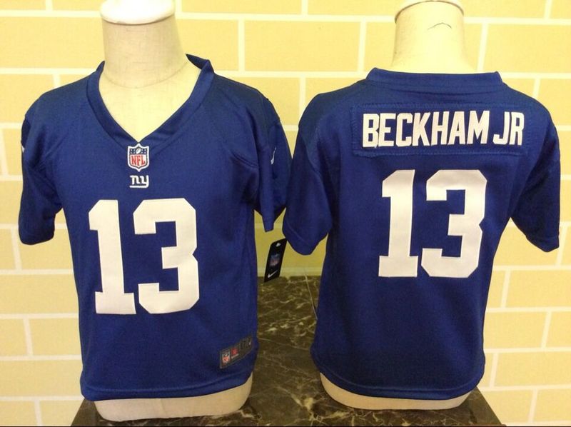 2-6 Kids Odell Beckham Jr. New York Giants #13 Blue Nike Jersey