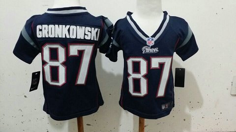 2-6 Kids Rob Gronkowski New England Patriots #87 Blue Jersey