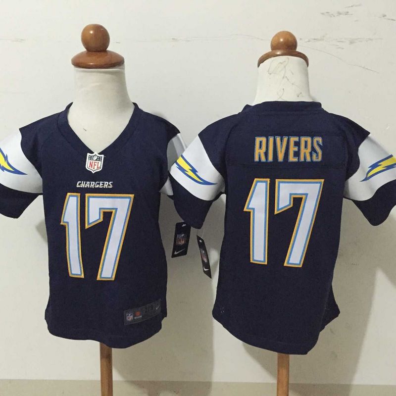 2-6 Kids Philip Rivers San Diego Chargers #17 Blue Jersey