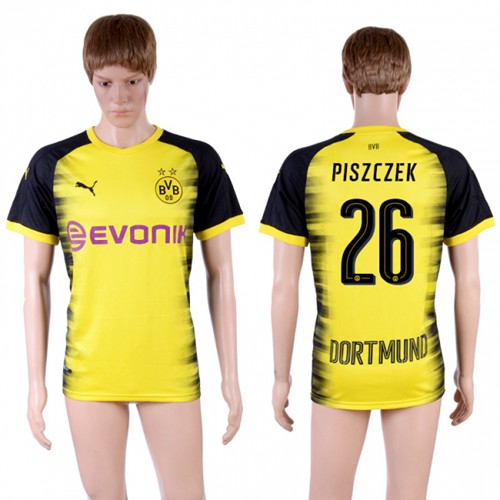 Dortmund #26 Piszczek Yellow Soccer Club Jersey