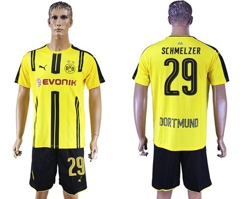 Dortmund #29 Schmelzer Home Soccer Club Jersey Dortmund #29 Schmelzer Home Soccer Club Jersey